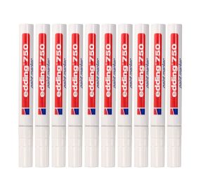 10x Marker olejowy 2.0-4.0mm biały okrągły Edding 750