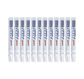 12x Marker olejowy 2.2-2.8mm biały okrągły Uni PX20