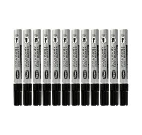 12x Marker olejowy 2.5mm czarny okrągły Toma TO420