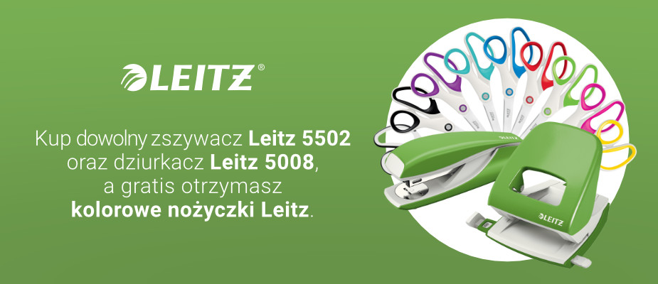 Zszywacze i dziurkacze Leitz z gratisem