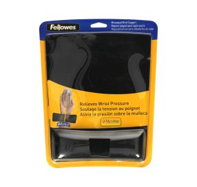 Podkładka mysz nadgarstek czarna Fabric Fellowes 9181201