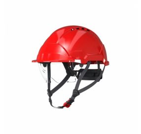 Kask ochronny PAB WH1-0 z okularami czerwony Ardon