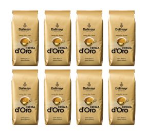 8x Kawa ziarnista Dallmayr D ORO 1kg