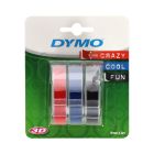 Taśma 9mmx3m mix Dymo 3D blister(3)