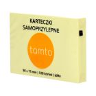 Karteczki samoprzylepne 50x75/100 żółty Tamto