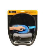 Podkładka mysz/nadgrastek czarna Crystal Fellowes