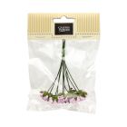 Kwiaty papierowe bukiecik róże różowe (12)