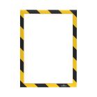 Ramka magnetyczna A4 żółto/czarna Security samop