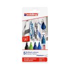 Marker tkaniny 2.0-3.0mm 5kol kolory/zimne Edding 4500