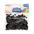 Cekiny matowe czarne M40 Brewis 6mm