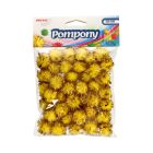 Pompon metaliczny 2cm złote Brewis POM22