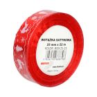 Wstążka satynowa 25mmx22m mot/święta czerwono/biała Brewis