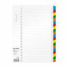 Przekładki kartonowe A4 1-20 numeryczne Biurfol