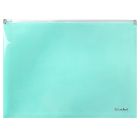 Teczka A4/PP pastel zielony suwak Biurfol
