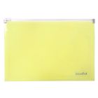 Teczka A5/PP pastel żółty suwak Biurfol