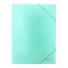 Teczka gumka A4/PP pastel zielony Biurfol