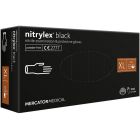 Rękawice nitrylowe XL czarne Nitrylex Medical (100)
