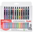 Zestaw pióro kulkowe EnerGel BL77 12 kolorów Pentel