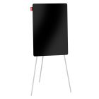 Flipchart magnetyczny 70x100 trójnóg szklany/czarny Memobe