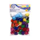 Pompon dekoracyjny 20mm BrokatoweKulki średnie 335119017