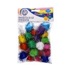Pompon dekoracyjny 30mm BrokatoweKulki duże 335119018