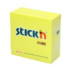 Karteczki samoprzylepne 76x76/400 żółte neon StickN 21010