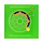Kolorowanka terapeutyczna zielona/łatwa zeszyt/4 Mandala