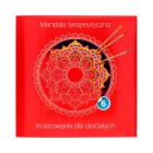 Kolorowanka terapeutyczna czerwona/łatwa zeszyt/6 Mandala