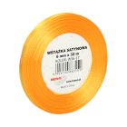 Wstążka dekoracyjna satynowa 6mm/32m jasnopomrań Brewis 17