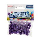 Koraliki ozdobne fioletowe K8 Brewis 8mm