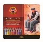 Kredki akwarelowe 24kol kaseta Portret Mondeluz KIN