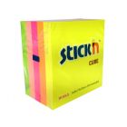 Karteczki samoprzylepne 76x76/400 5kol neon StickN 21012