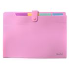 Teczka harmonijka A4/5 pastel różowy Biurfol