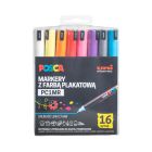 Marker plakatowy 0.7mm 16kol okrągły Posca PC-1MR