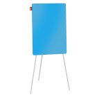 Flipchart magnetyczny 70x100 trójnóg szklany/niebies Memobe