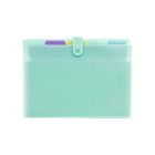 Teczka harmonijka A4/5 pastel zielony Biurfol