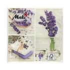 Serwetki 33x33 3w Lavender Spa Squares 046201 (20)