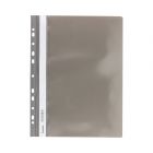 Skoroszyt sztywny/perfora A4/PVC szary Biurfol SH-01