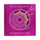 Kolorowanka terapeutyczna fioletowa/łatwa zeszyt/5 Mandala