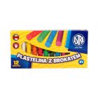 Plastelina 12kol brokat 303107001