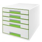 Pojemnik dokumenty 5szuflad biały/j.zielony NewWOW Leitz