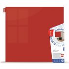 Tablica szklana 100x100 magnetyczna czerwona Memobe