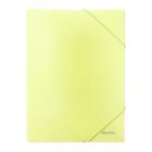 Teczka gumka A4/PP pastel żółty Biurfol