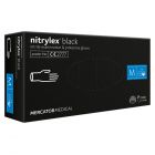 Rękawice nitrylowe bezpudrowe M czarne Nitrylex (100)