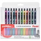 Zestaw pióro kulkowe EnerGel BL77 12 kolorów Pentel