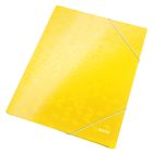 Teczka gumka A4 żółta karton NewWow