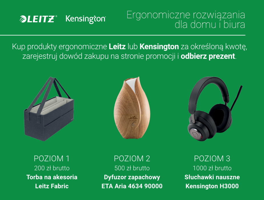 Promocja ergonomiczna Leitz Kensington